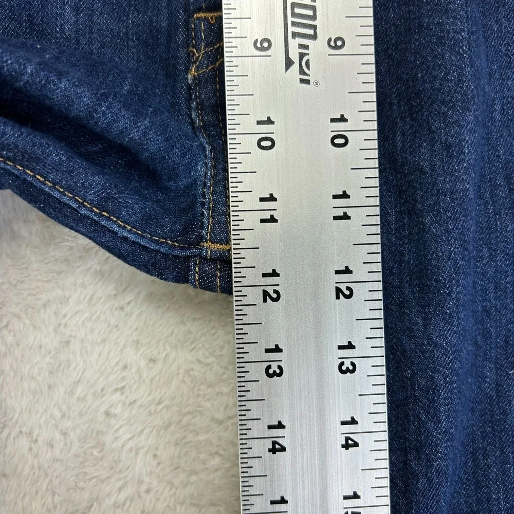 Levis 501 Jeans Mens 36x32 Dark Wash Button Fly Denim Pockets
